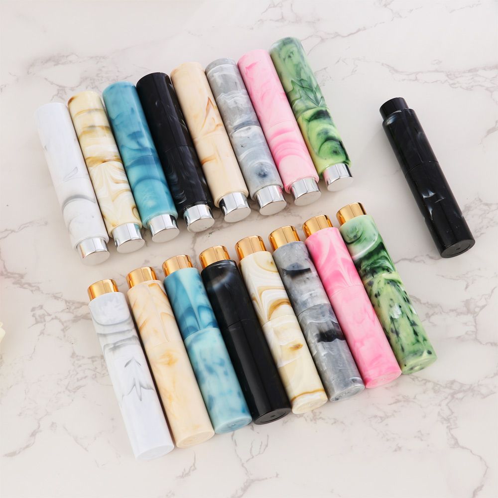 Fragrance Atomizer Pump - ขวดฉีดน้ำหอมแบบเติมได้พกพาลายหินอ่อนขนาด10มล. ขวดสเปรย์น้ำหอมขนาดเล็กสำหรับเดินทาง