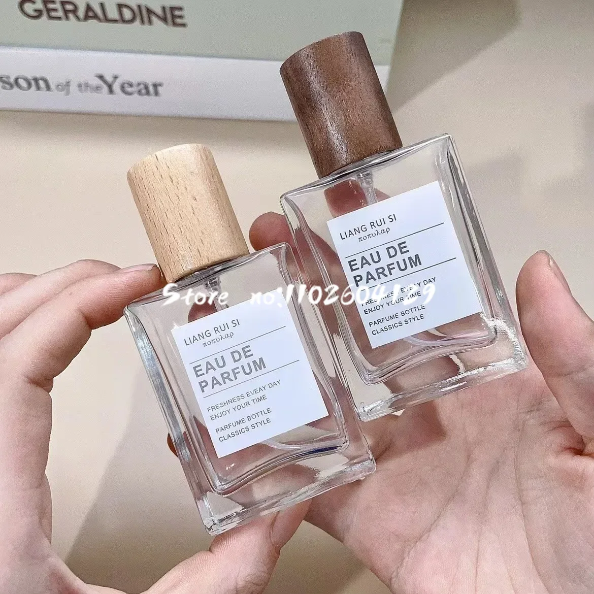 Perfume Refill Bottle - 10 ชิ้น/ล็อต 30/50ml น้ําหอมบรรจุขวดแบบพกพาสแควร์แก้วสเปรย์ขวดขนาดใหญ่ความจุเปลี่ยนวอลนัทที่ว่างเปล่าขายส่ง