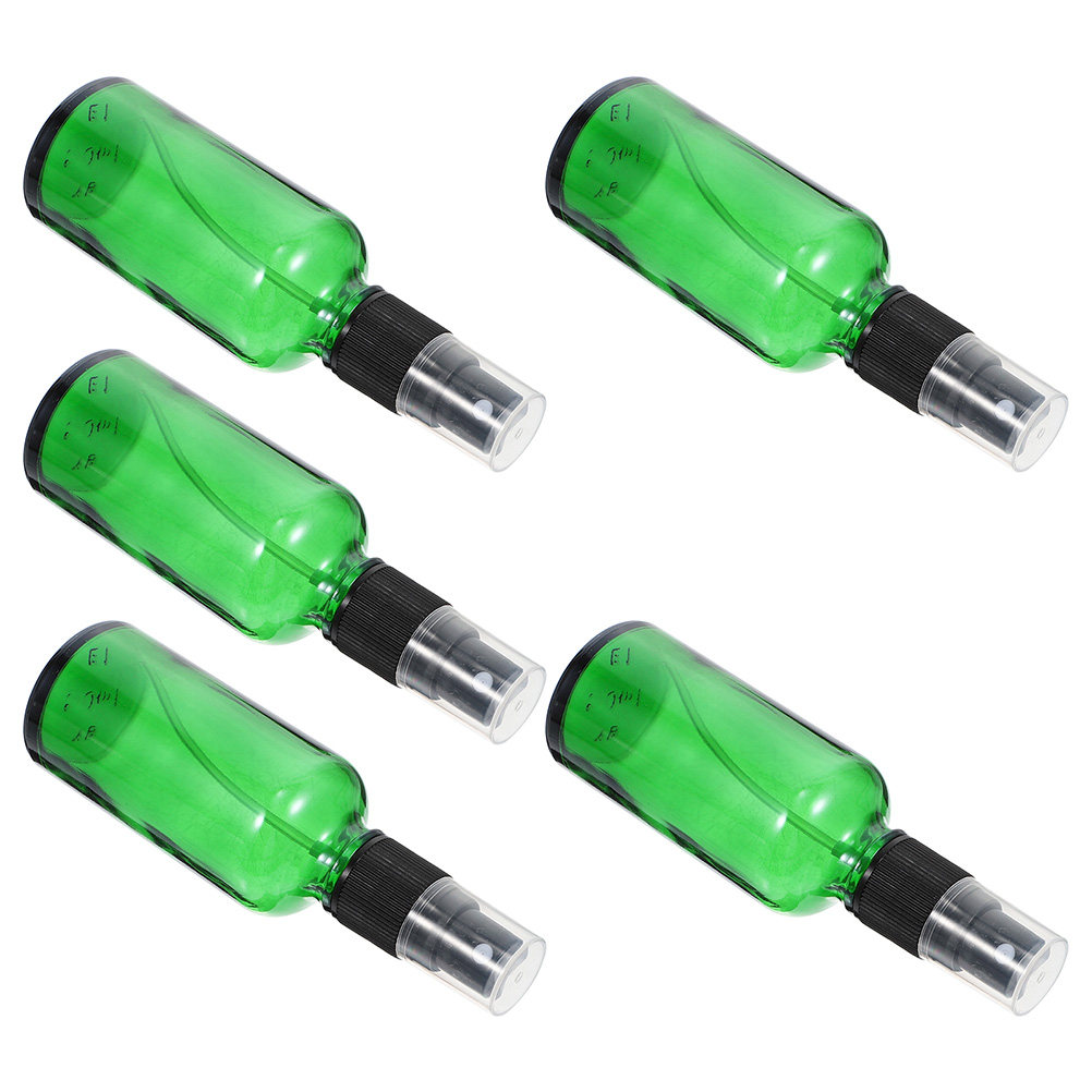 Perfume Refill Bottle - 5 ชิ้น ขวดแก้วพรีเมียมสำหรับเดินทาง ป้องกันการรั่วซึม เติมได้ สำหรับน้ำมันหอมระเหย