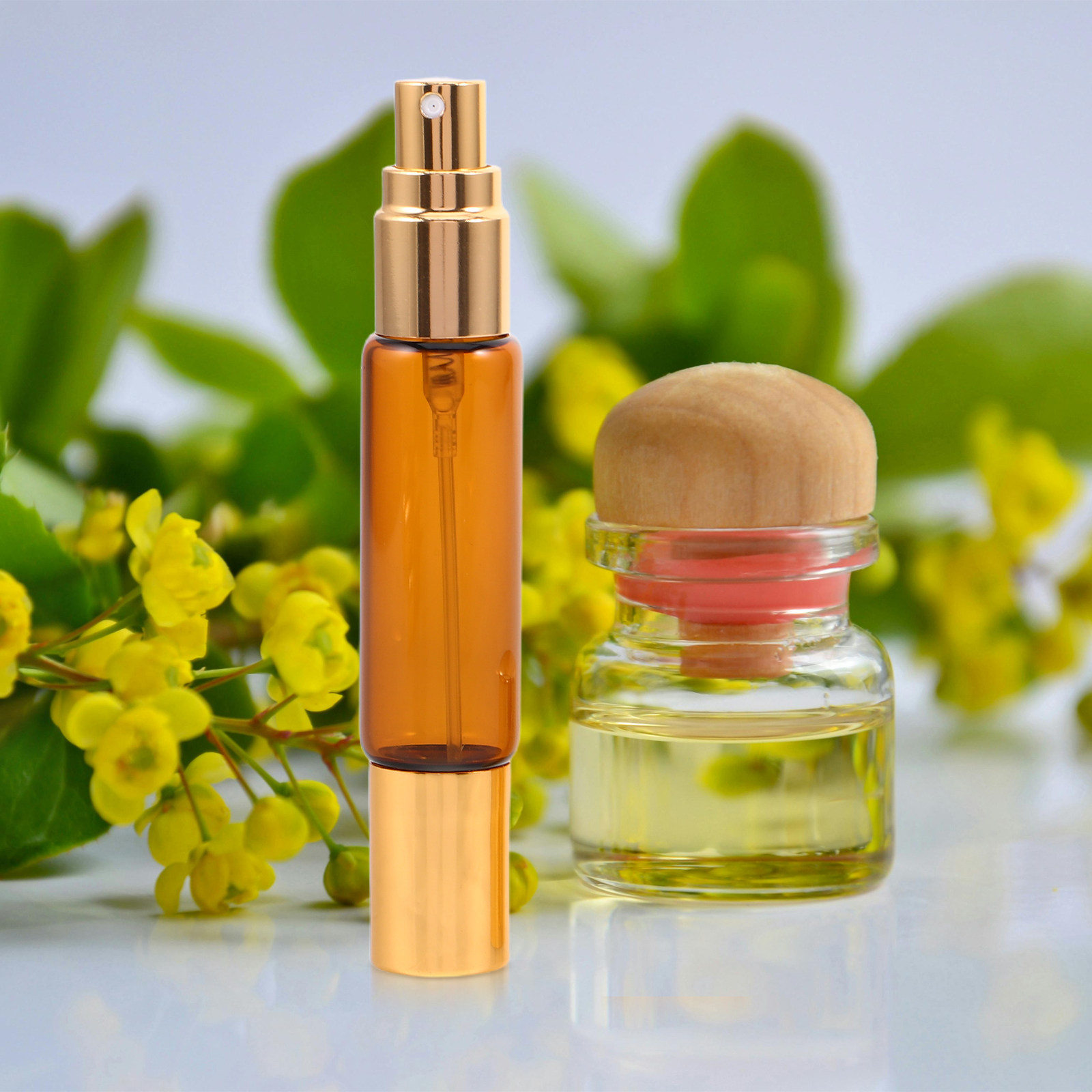 ขวดแก้วสีอำพันแบบสองหัวสำหรับน - Perfume Refill Bottle บทวิจารณ์และราคา
